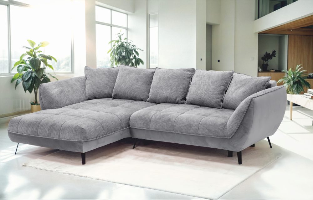 exxpo - sofa fashion Ecksofa »Midway mit einfacher Easy-Lift-Bettfunktion, bequem und modern«, inkl. Bettfunktion und praktischem Bettkasten, L-Form