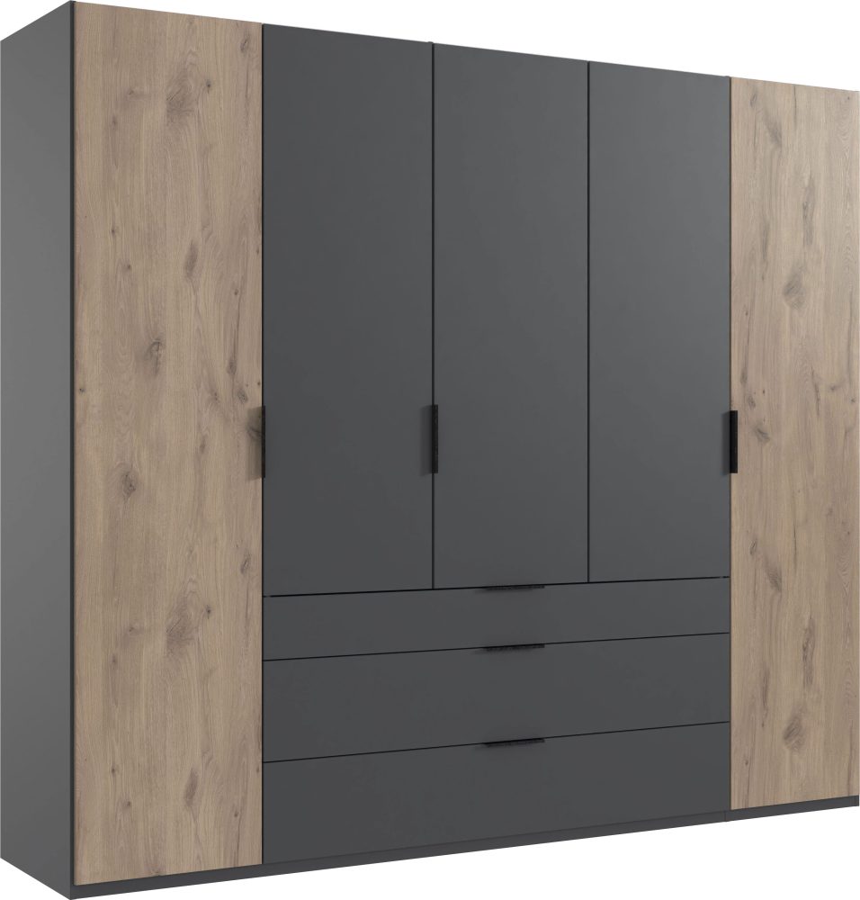 Wimex Drehtürenschrank »Burgos by fresh to go«, mit extra grossen Schubladen