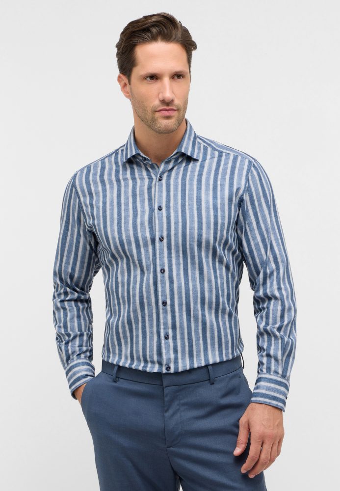 Eterna Langarmhemd »MODERN FIT« EASY IRON (bügelleicht)