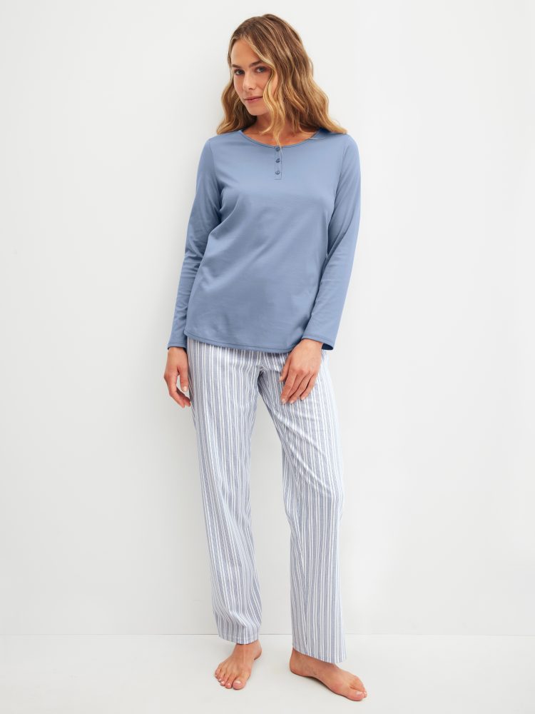 Calida - Pyjama-Set, für Damen, Blau, Größe M