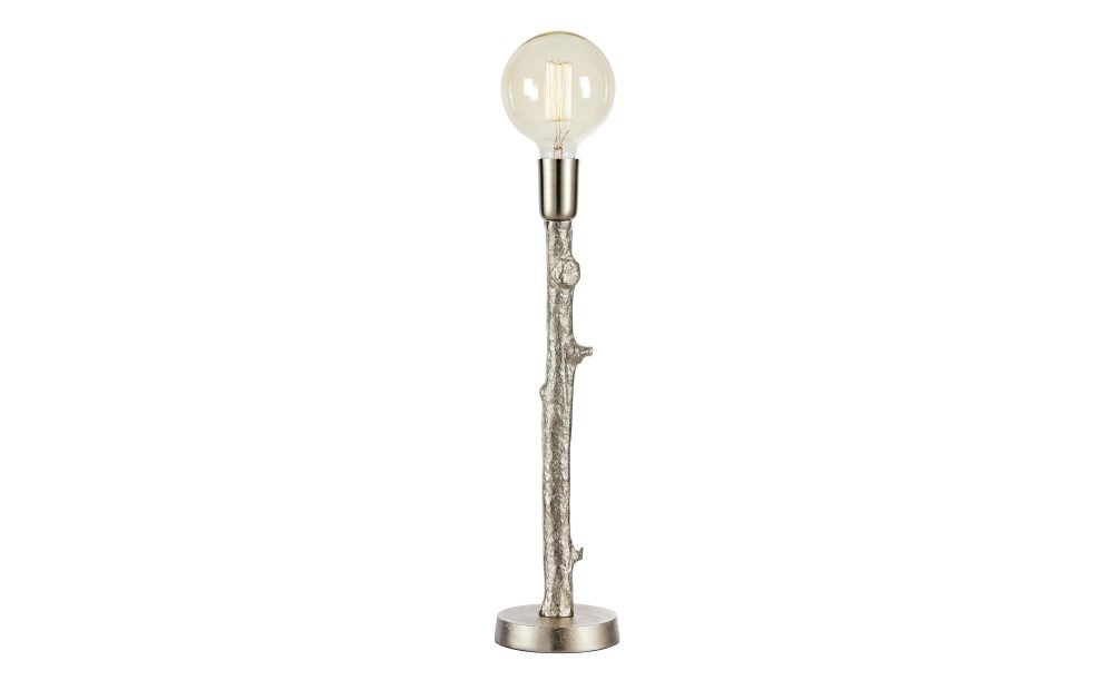 Tischleuchte Ramo, silberfarben, Metall, Höhe 53 cm