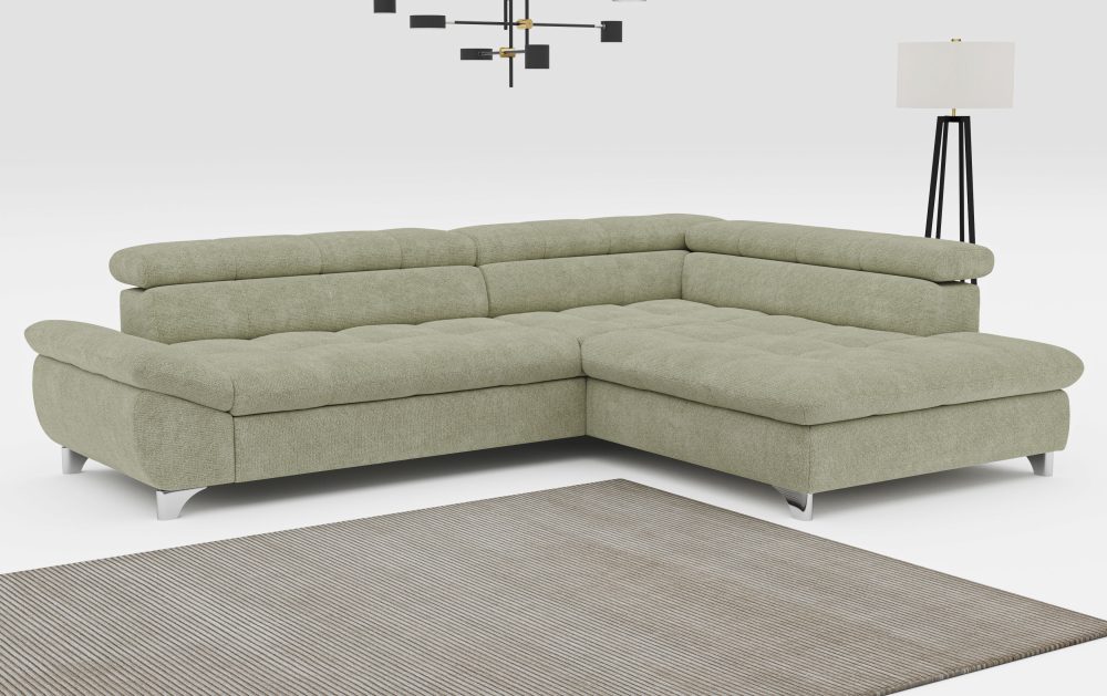 COTTA Ecksofa »Gemini L-Form«, mit Kopfteilverstellung, wahlweise mit Bettfunktion
