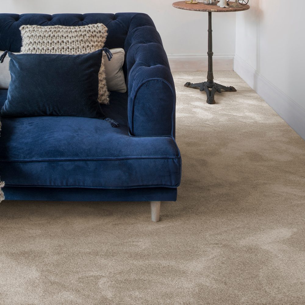 Andiamo Teppichboden »Velours Levin«, rechteckig, Uni Farben, Breite 400cm oder 500 cm, weiche Qualität, strapazierfähig