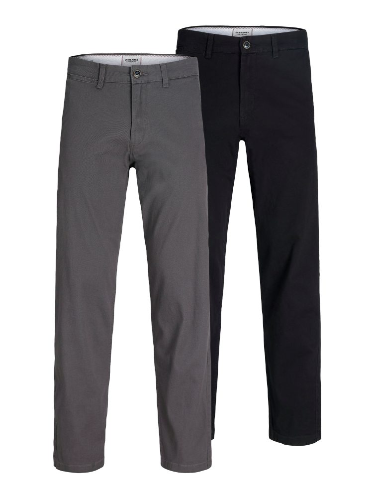 Jack & Jones Chinohose »JPSTKANE DAVE CHINO 2PK MP NOOS«, (Packung, 2 tlg.), In vorgewaschener Qualität