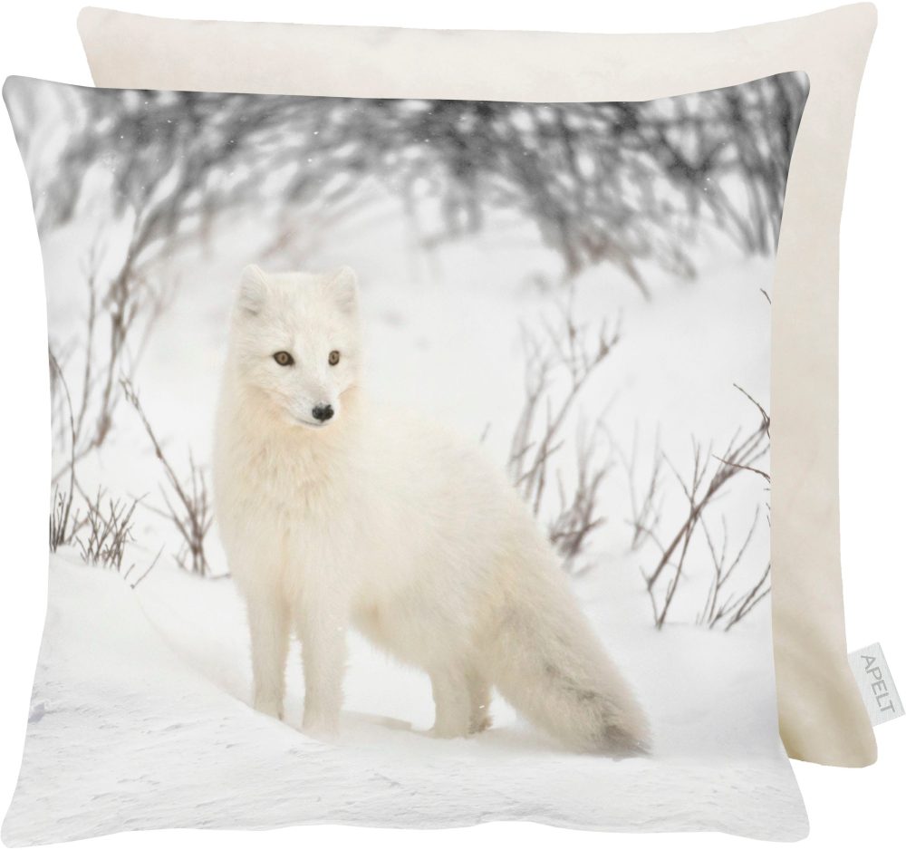 APELT - Zierkissen NORDIC BREEZE - Polyester/Viskose/ - weiss - 45/45 cm