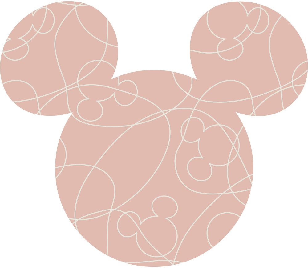 Komar Wandtattoo »Mickey Head Knotted«, (Set, 1 St., Komar Dot), selbstklebend