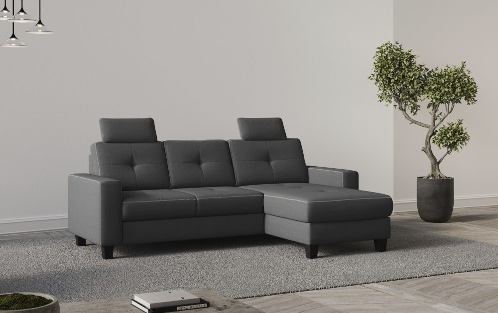 Places of Style Ecksofa »Varese«, wahlweise mit Bettfunktion und Bettkasten