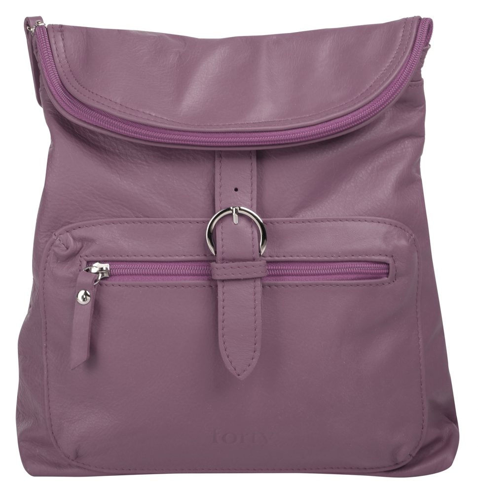 forty° Cityrucksack, echt Leder, Made in Italy