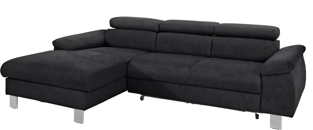 COTTA Ecksofa »Komaris«, mit Kopf- bzw. Rückenverstellung, wahlweise mit Bettfunktion, Bettkasten und RGB-LED-Beleuchtung