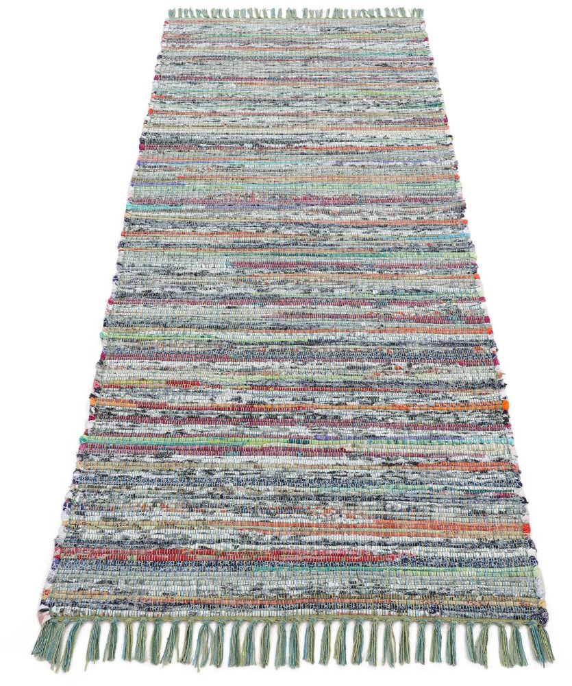 carpetfine Läufer »Kelim Chindi«, rechteckig, 6 mm Höhe, Flachgewebe Wendeteppich mit Fransen, Wohnzimmer
