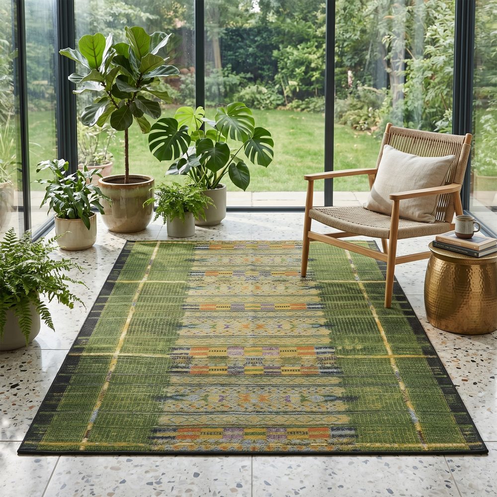 Gino Falcone Teppich »Outdoor-Africa 38«, rechteckig, 5 mm Höhe, Flachgewebe, In- und Outdoor geeignet, Wohnzimmer