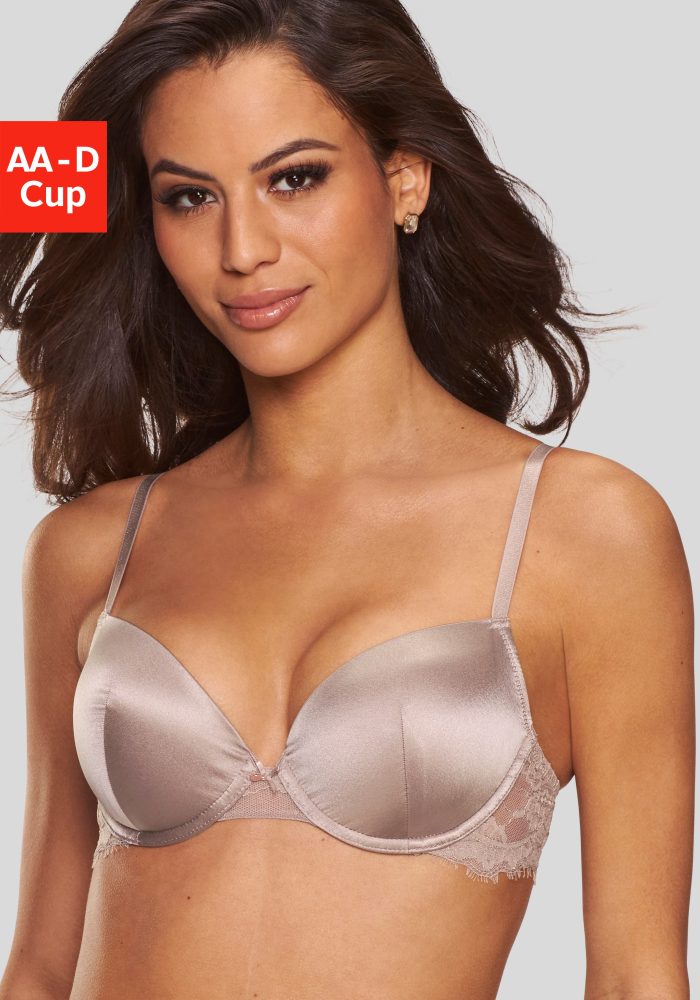 LASCANA Push-up-BH »Alana«, aus edler Qualität mit hohem Seidenanteil und floraler Spitze, Dessous