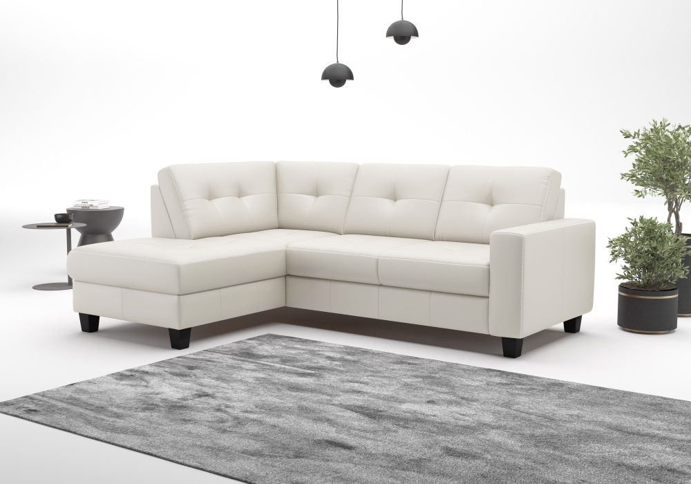 PLACES OF STYLE Ecksofa »Varese« wahlweise mit Bettfunktion und Bettkasten