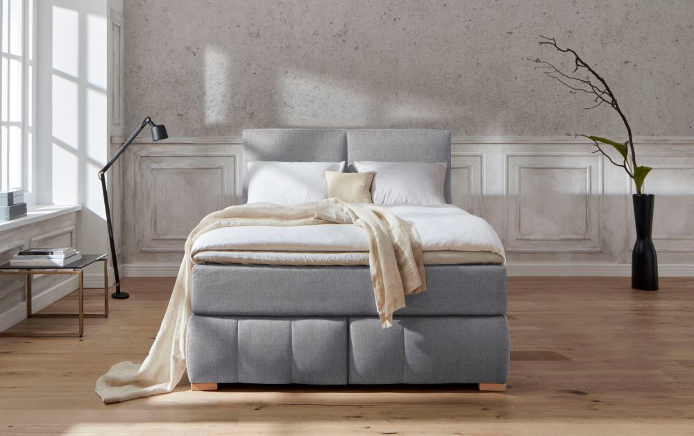 Guido Maria Kretschmer Home&Living Boxspringbett »Wehma«, inkl. Topper in 3 verschiedenen Matratzen, auch in Samtstoff