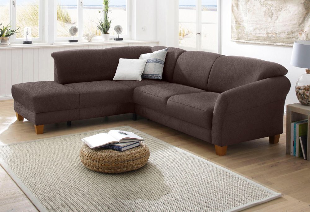 Home affaire Ecksofa »Gotland«, wahlweise mit Sitztiefenverstellung + Bettkasten