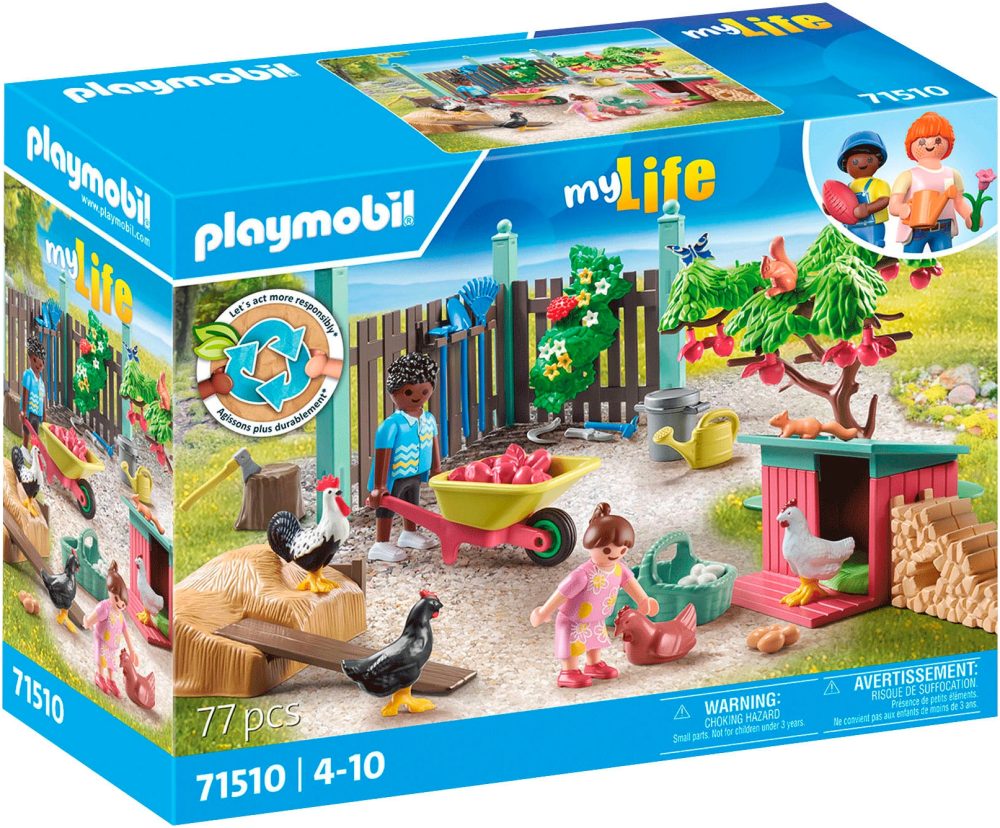 71510 City Life Kleine Hühnerfarm im Tiny Haus Garten, Konstruktionsspielzeug