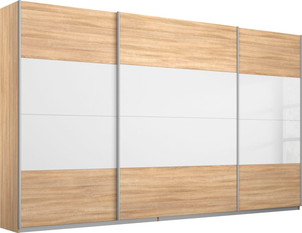 rauch Schwebetürenschrank »Quadra«, mit Glaselementen