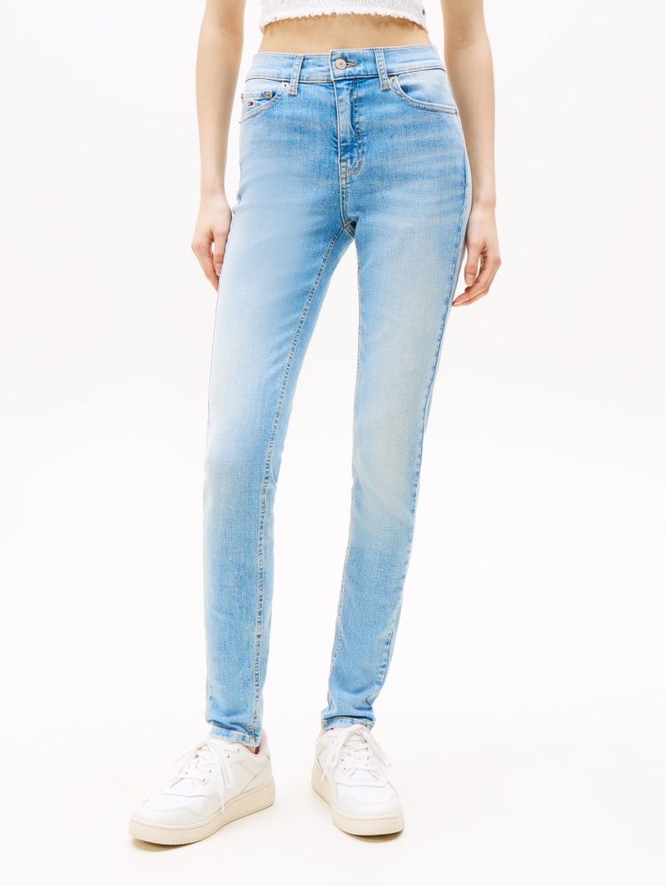 Tommy Jeans Skinny-fit-Jeans »NORA MR SKNY AH1280« mit Logo-Badge