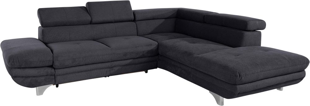 COTTA Ecksofa, inklusive Kopf- und Armteilverstellung, wahlweise mit Bettfunktion