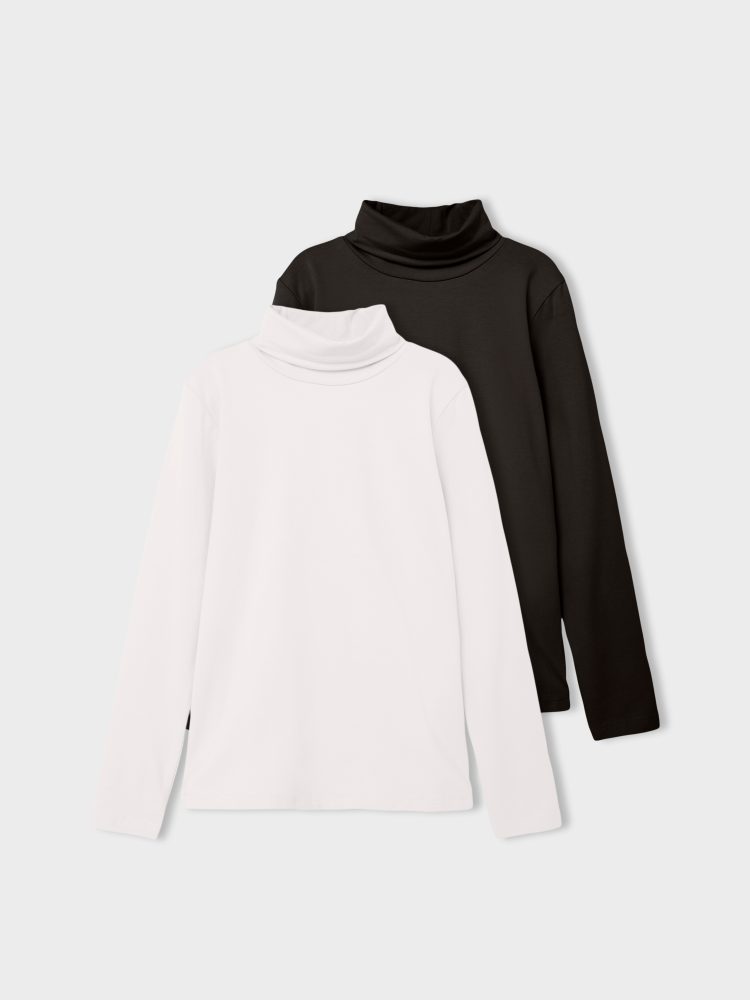 Name It T-Shirt »NKNVIGGO 2P LS SLIM ROLLNECK O NOOS«