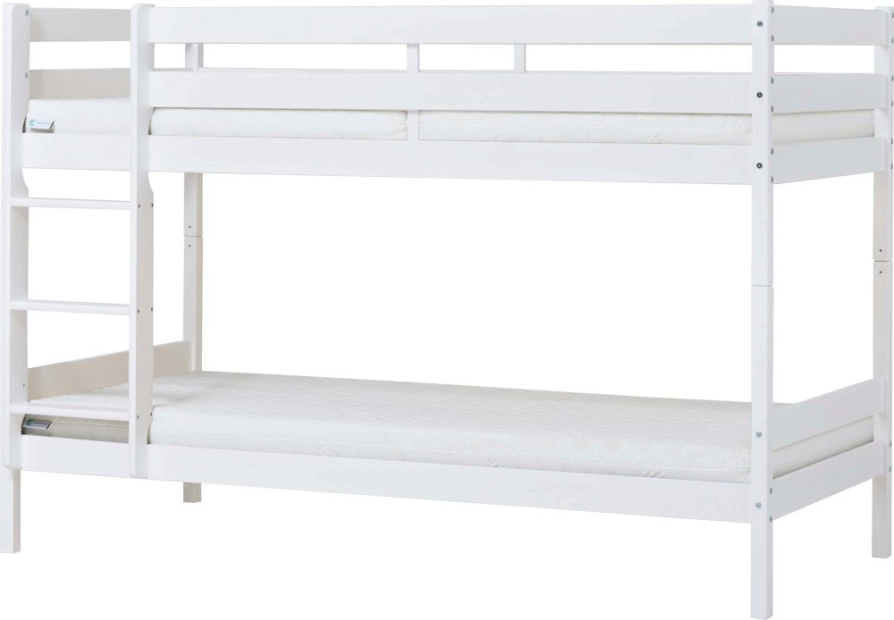 Hoppekids Etagenbett »ECO Comfort Kinderbett 90x200 oder 70x160 aus Massivholz in 4 Farben«, TÜV, FSC und Nordisches Umweltzeichen ? wahlweise mit Matratzen