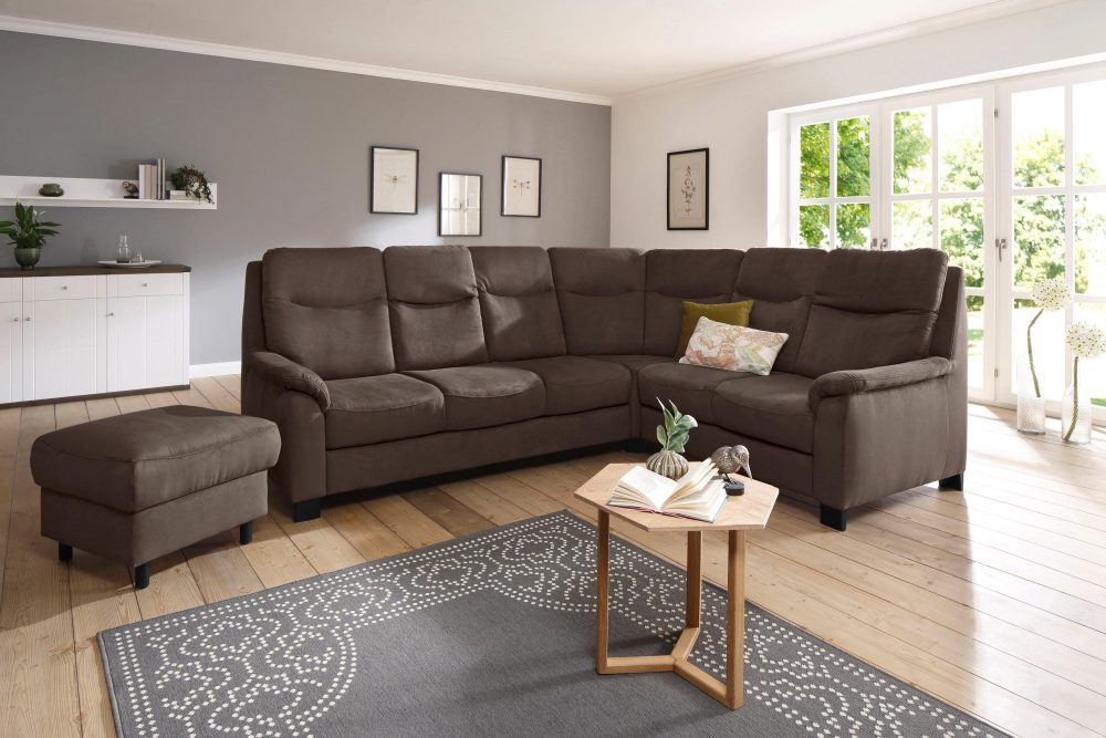 Home affaire Ecksofa »Bocca«, mit Federkern, incl. Kopfteilverstellung, wahlweise Bettfunktion