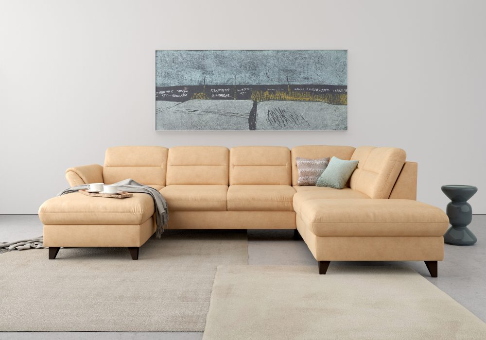sit&more Wohnlandschaft »Mellum«, inklusive Federkern, wahlweise mit Bettfunktion, Stauraum und Armteilfunktion