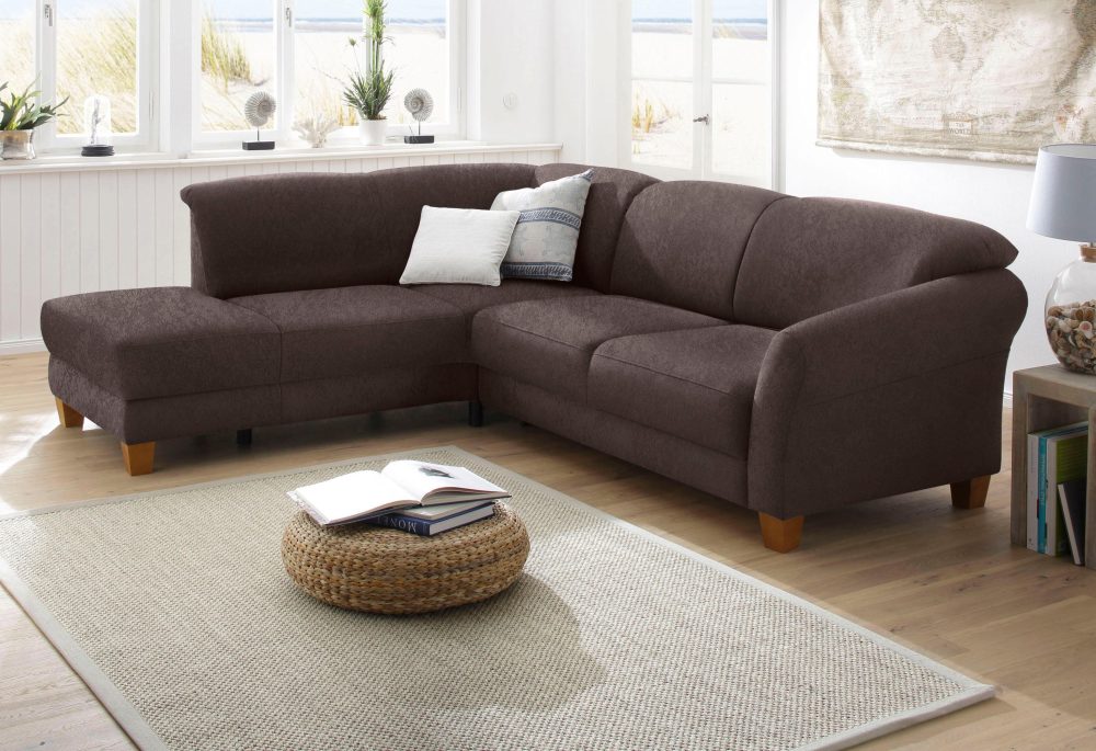 Home affaire Ecksofa »Gotland«, wahlweise mit Sitztiefenverstellung + Bettkasten