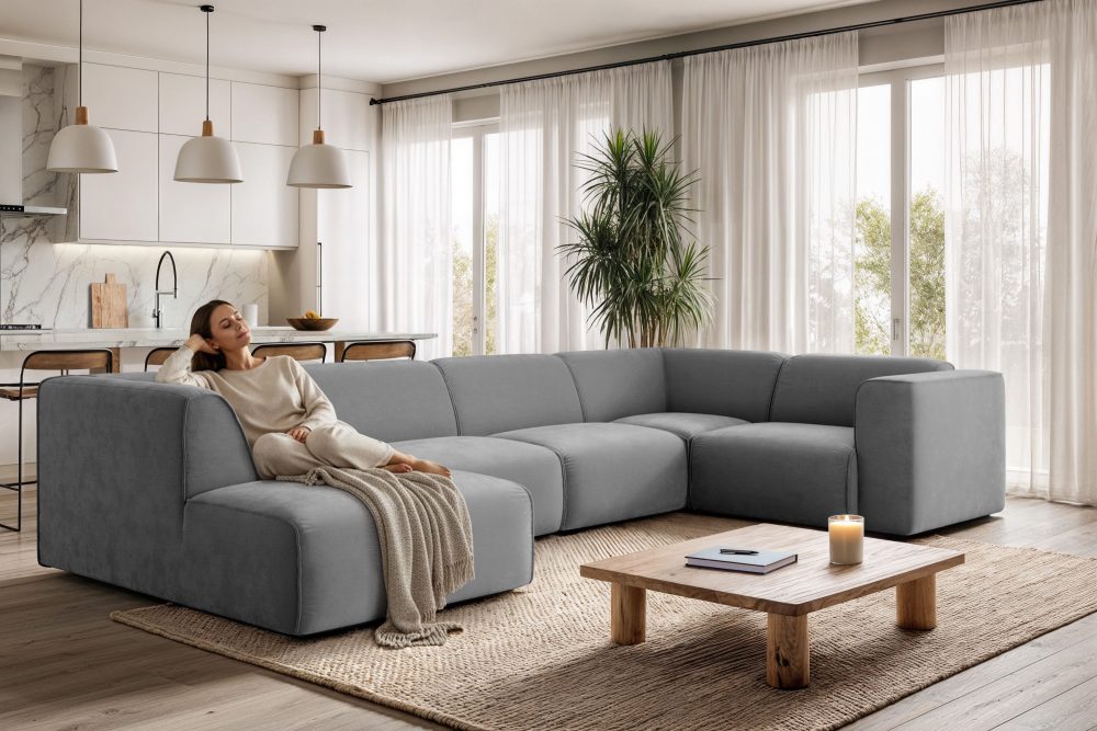 COUCH? Wohnlandschaft »Fettes Polster«, Modulsofa Set, Module einzeln für individuelle Zusammenstellung s. 