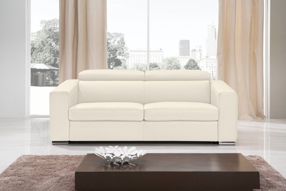 Egoitaliano Schlafsofa »Cabiria«, Sofa inkl. Schlaffunktion, Kopfteile verstellbar, mit Metallfüssen