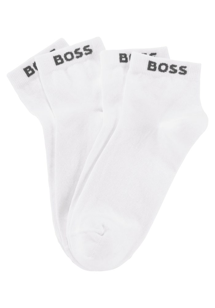 BOSS Sneakersocken, (Set, 2 Paar), mit eingenähtem Markenschriftzug