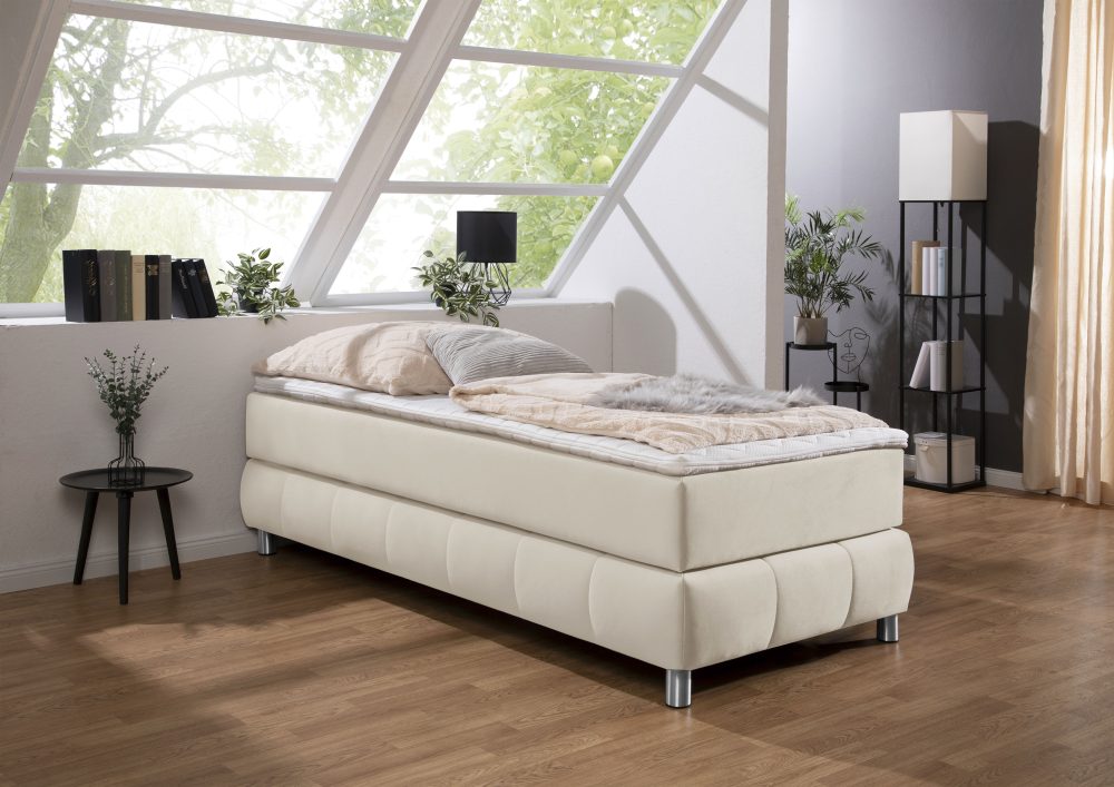 andas Boxspringbett »Salo«, Ohne Kopfteil, inkl. Topper, auch in Überlänge 220 cm