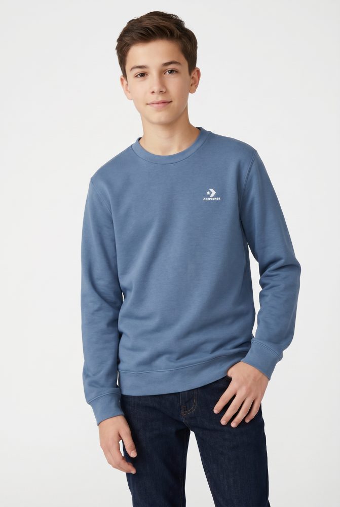 Converse Sweater »GO-TO EMBROIDERED STAR CHEVRON STANDARD-FIT CREW«