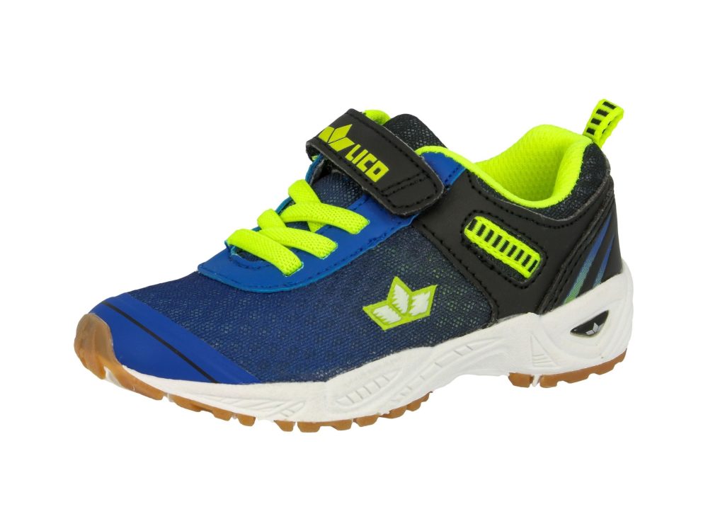 Lico Klett-Sportschuhe BARNEY VS in blau/schwarz in Gr. 25