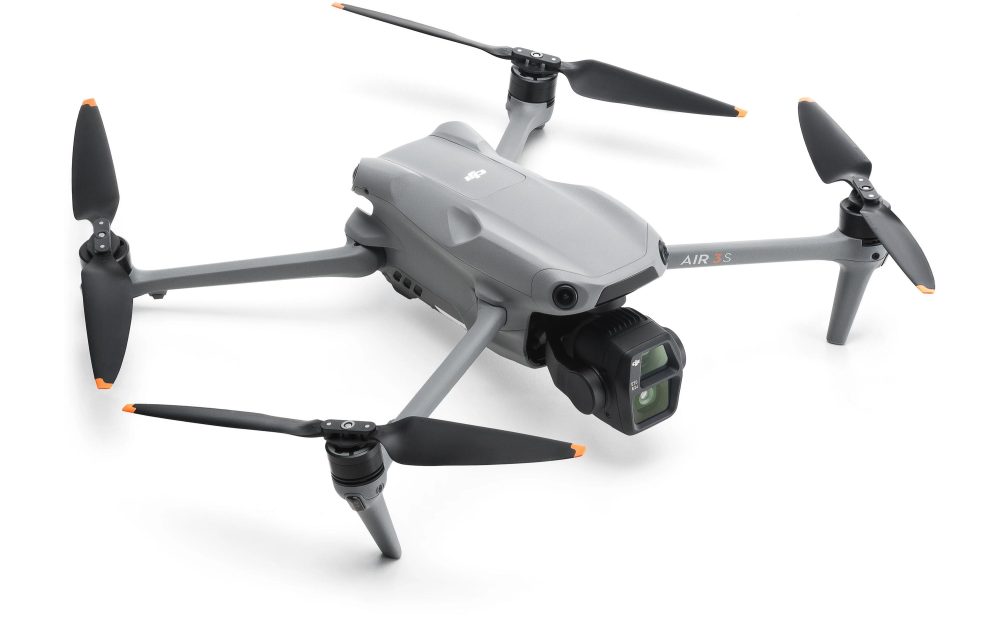 DJI Air?3S (RC 2) Fly More Combo Kameradrohne, Grau/Schwarz/Orange