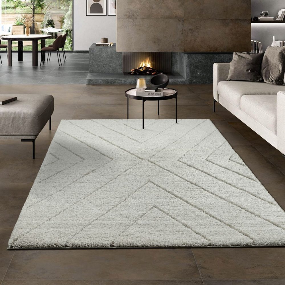 the carpet Teppich »Bahar Shaggy«, rechteckig, 30 mm Höhe, Shaggy eleganter Wohnzimmer Teppich Hochflor