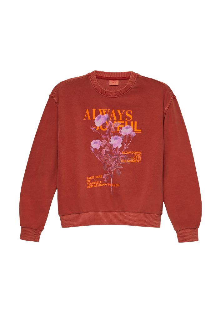 s.Oliver Junior Sweater, mit Frontprint