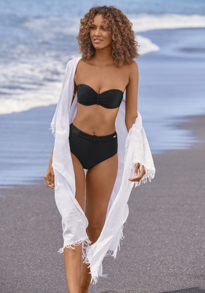 Sunseeker Highwaist-Bikini-Hose »Loretta«, mit Ziergürtel