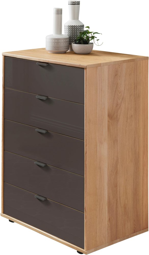 WIEMANN Schubkastenkommode »Cardiff Sideboard, Wäscheschrank, teilmassiv Erle, mit Schubladen« Glas- oder Massivholzfront, verschiedene Breiten, MADE IN GERMANY, Schubkästen inklusive Selbsteinzug und Dämpfung