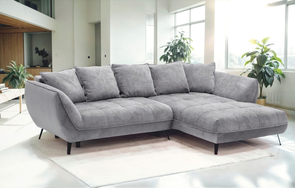 exxpo - sofa fashion Ecksofa »Midway mit einfacher Easy-Lift-Bettfunktion, bequem und modern«, inkl. Bettfunktion und praktischem Bettkasten, L-Form