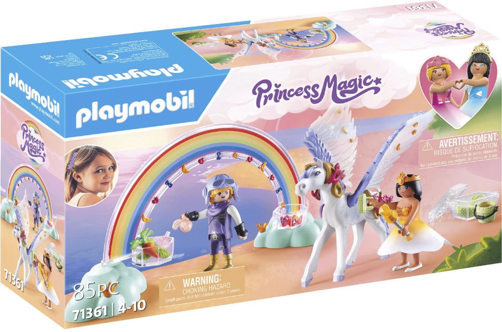 71361 Princess Magic Himmlischer Pegasus mit Regenbogen, Konstruktionsspielzeug