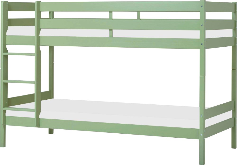 Hoppekids Etagenbett »ECO Comfort Kinderbett 90x200 oder 70x160 aus Massivholz in 4 Farben«, TÜV, FSC und Nordisches Umweltzeichen ? wahlweise mit Matratzen