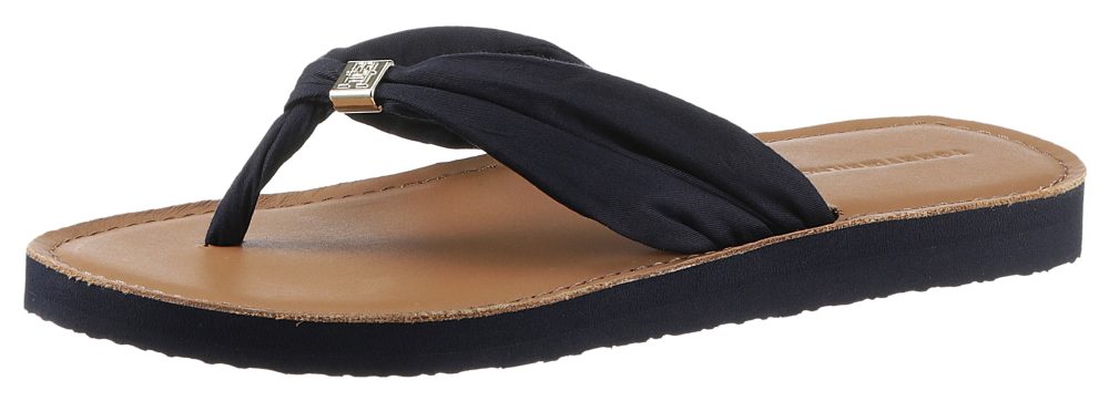 Tommy Hilfiger Zehentrenner »TH ELEVATED BEACH SANDAL«, mit Label