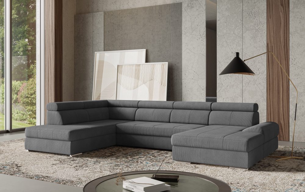 sit&more Wohnlandschaft »U-Form«, mit verstellbaren Kopfteilen, wahlweise mit Bettfunktion