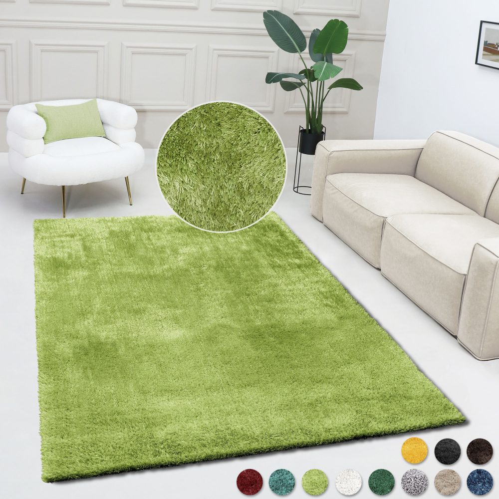 Bruno Banani Hochflor-Teppich »Dana«, rechteckig, 30 mm Höhe, Besonders weich durch Microfaser, Wohnzimmer