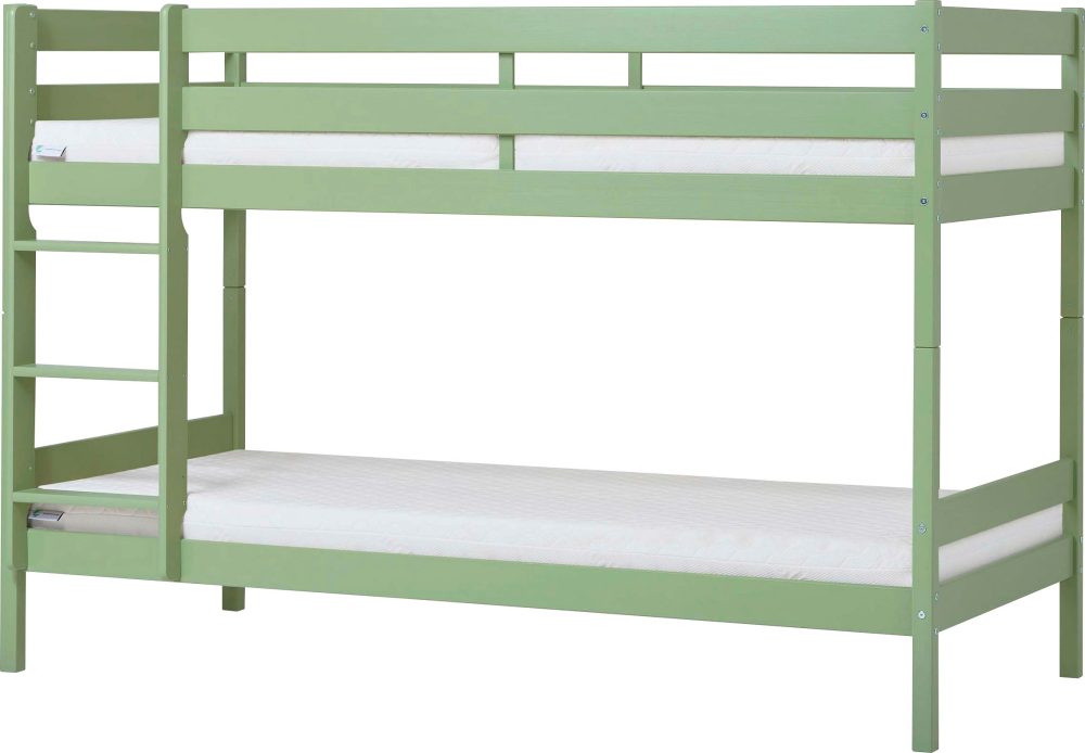 Hoppekids Etagenbett »ECO Comfort Kinderbett 90x200 oder 70x160 aus Massivholz in 4 Farben«, TÜV, FSC und Nordisches Umweltzeichen ? wahlweise mit Matratzen