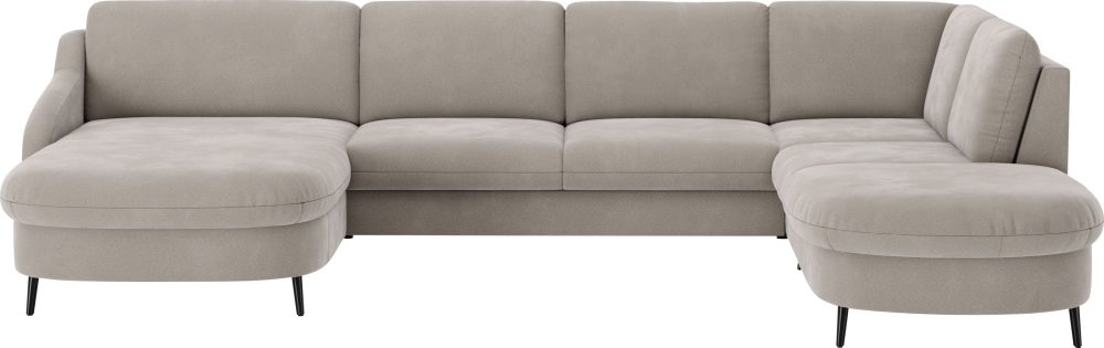 sit&more Wohnlandschaft »Soul U-Form«, wahlweise mit Bettfunktion und Bettkasten oder Schubkasten