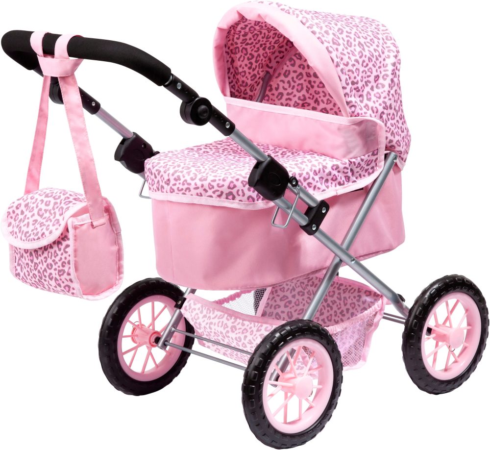 BAYER DESIGN Puppenwagen Trendy, Leopard, rosa