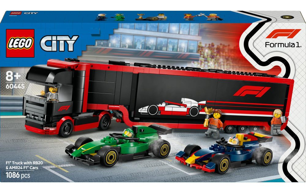 60445 City F1 Transporter mit RB20 & AMR24 F1 Rennautos, Konstruktionsspielzeug