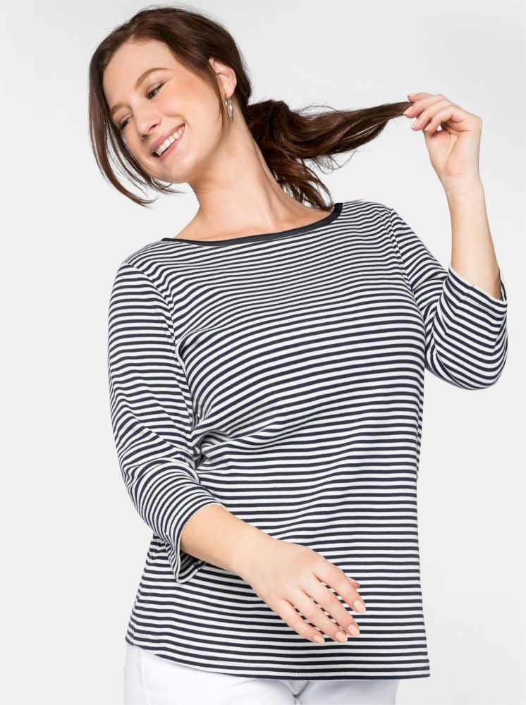 Sheego 3/4-Arm-Shirt »3/4-Arm-Shirt«, (1 tlg.)